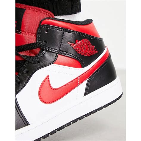 jordan 1 mid rosse nere